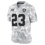 Arctic Camo Men's Dylan Laube Las Vegas Raiders Limited 2024 Salute to Service Jersey