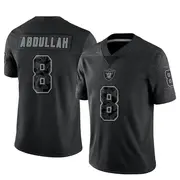 Black Men's Ameer Abdullah Las Vegas Raiders Limited Reflective Jersey