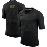 Black Men's Dylan Laube Las Vegas Raiders Limited 2020 Salute To Service Jersey