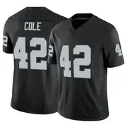 Black Men's Qwynnterrio Cole Las Vegas Raiders Limited Vapor F.U.S.E. Jersey