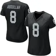 Black Women's Ameer Abdullah Las Vegas Raiders Game Team Color Jersey