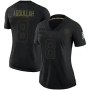 Black Women's Ameer Abdullah Las Vegas Raiders Limited 2020 Salute To Service Jersey