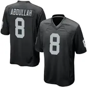 Black Youth Ameer Abdullah Las Vegas Raiders Game Team Color Jersey