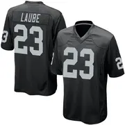 Black Youth Dylan Laube Las Vegas Raiders Game Team Color Jersey