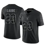 Black Youth Dylan Laube Las Vegas Raiders Limited Reflective Jersey