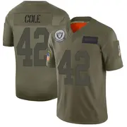 Camo Men's Qwynnterrio Cole Las Vegas Raiders Limited 2019 Salute to Service Jersey