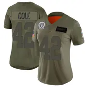 Camo Women's Qwynnterrio Cole Las Vegas Raiders Limited 2019 Salute to Service Jersey