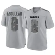 Gray Men's Ameer Abdullah Las Vegas Raiders Game Atmosphere Fashion Jersey