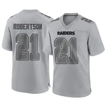 Amik Robertson Las Vegas Raiders Men's Legend White Color Rush T-Shirt