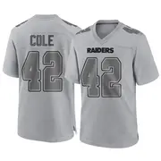 Gray Men's Qwynnterrio Cole Las Vegas Raiders Game Atmosphere Fashion Jersey