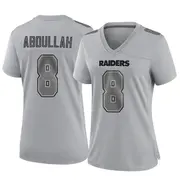 Gray Women's Ameer Abdullah Las Vegas Raiders Game Atmosphere Fashion Jersey