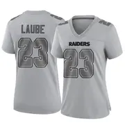 Gray Women's Dylan Laube Las Vegas Raiders Game Atmosphere Fashion Jersey