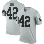 Men's Qwynnterrio Cole Las Vegas Raiders Legend Inverted Silver Jersey