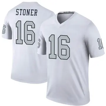 Dillon Stoner Las Vegas Raiders Men's Name & Number Logo T-Shirt - Ash