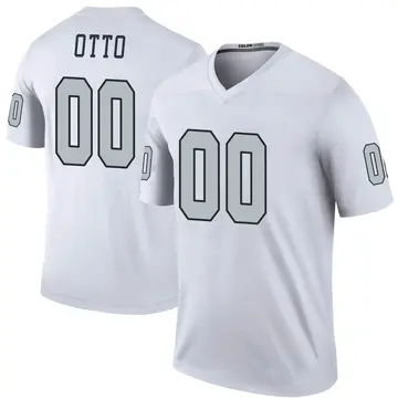 Jim Otto Las Vegas Raiders Men's Legend White Color Rush T-Shirt