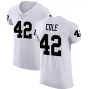 White Men's Qwynnterrio Cole Las Vegas Raiders Elite Vapor Untouchable Jersey