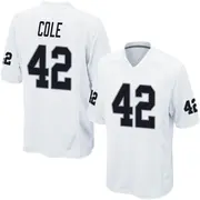 White Men's Qwynnterrio Cole Las Vegas Raiders Game Jersey