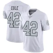 White Men's Qwynnterrio Cole Las Vegas Raiders Limited Color Rush Jersey