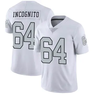 Las Vegas RAIDERS RIchie Incognito #64 SIGNED RUSH JERSEY JSA RARE