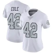 White Women's Qwynnterrio Cole Las Vegas Raiders Limited Color Rush Jersey